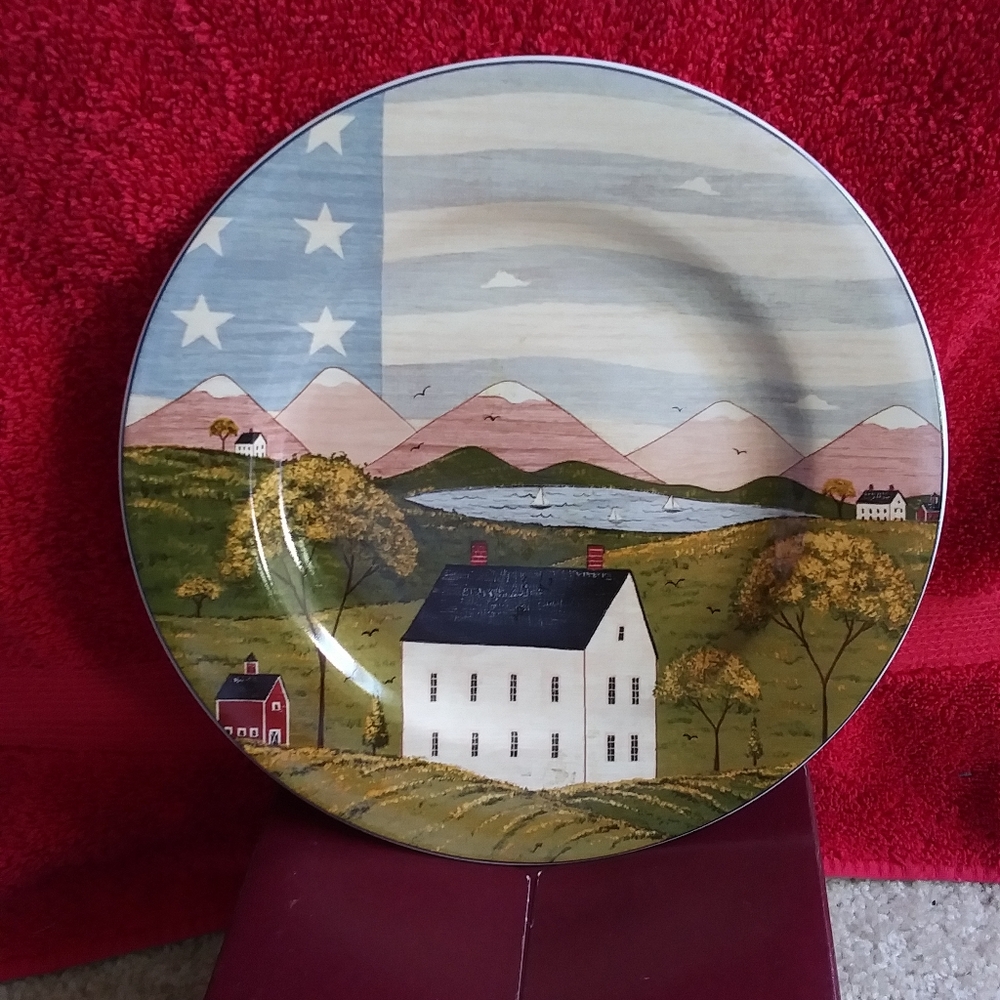Warren Kimble 1999 plate America the Beautiful series.
